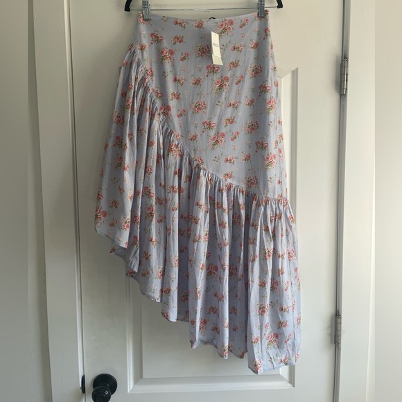Abercrombie & Fitch Asymmetrical Ruffle Maxi Skirt - S - Picture 3 of 5